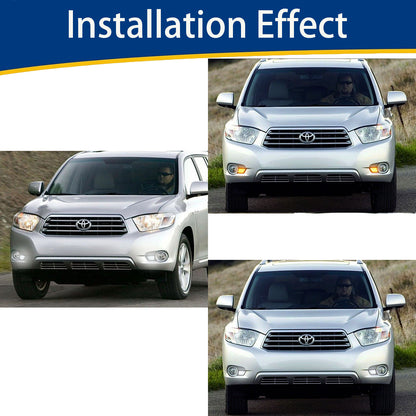 2008-2010-Toyota Highlander DRL Daytime Running Light - 1-Installed on Car