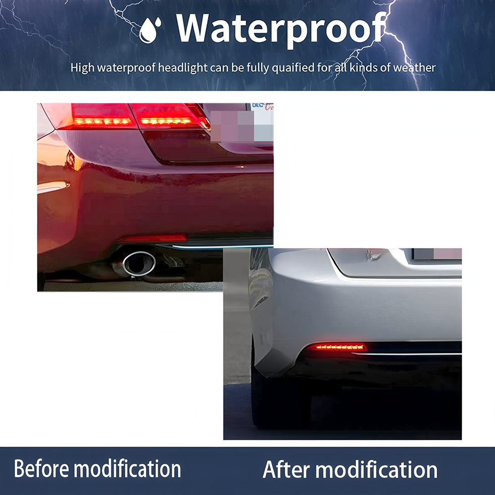 2013-2015 Honda Accord Tail Light - Installed vs Not Installed Comparison