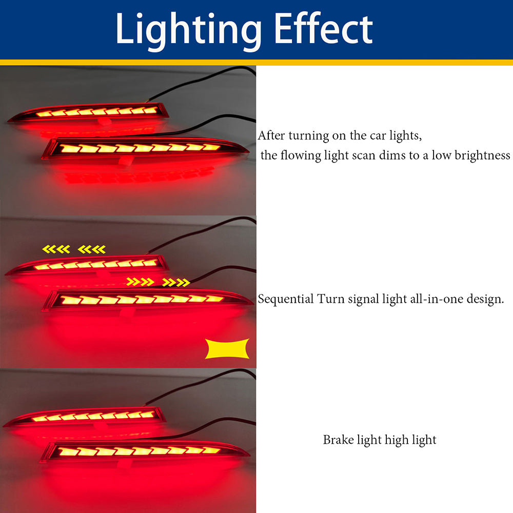 2013-2015 Honda Accord Tail Light - Lighting Effect