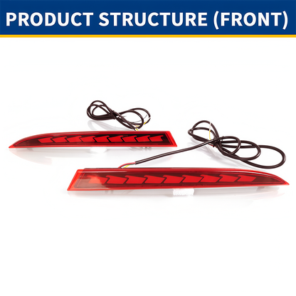2013-2015 Honda Accord Tail Light - White Background
