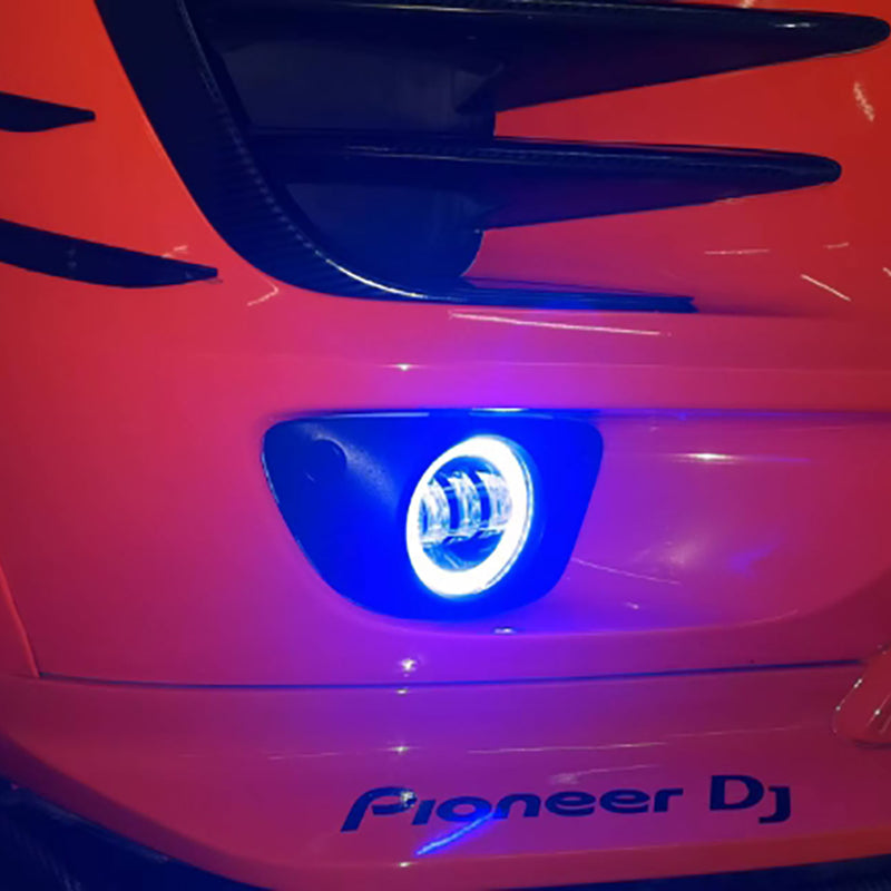 Honda Fog Light Blue - Installed on Car 01