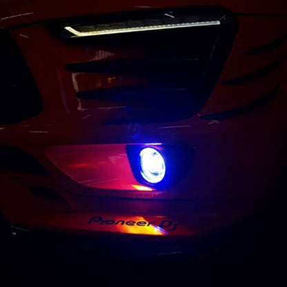 Honda Fog Light Blue - Installed on Car 02